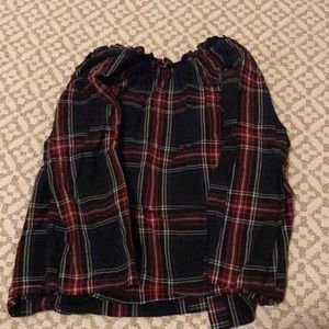 Jcrew Factory button back plaid shirt